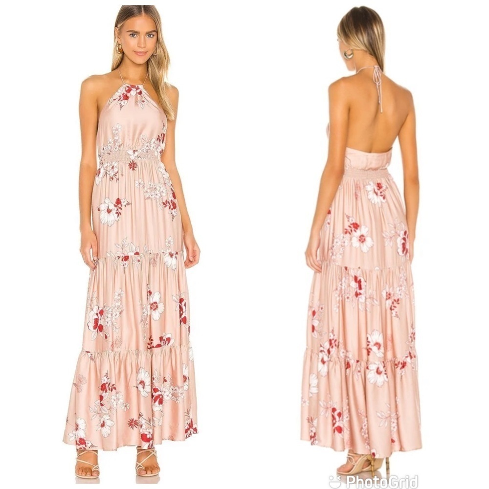Camila Coelho Pedro Maxi Dress in Blush Floral